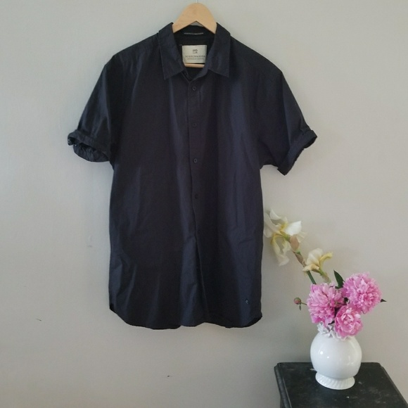 Scotch & Soda Other - Black Scotch & Soda Short Sleeve Mens Button Down